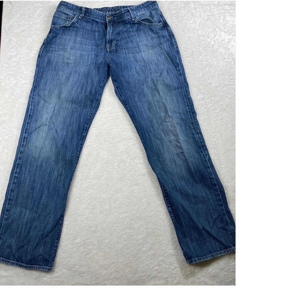 Mavi Matt Jeans Mens 40/34 Boot‎ Cut Mid Rise Denim Blue